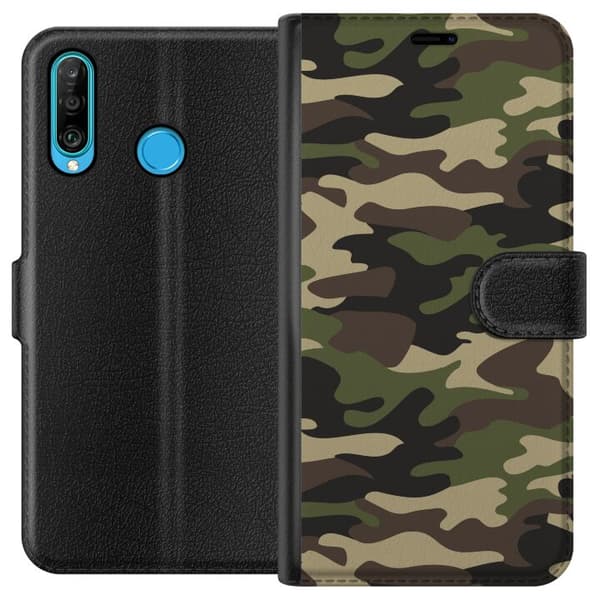 Huawei P30 lite Lommeboketui Militær