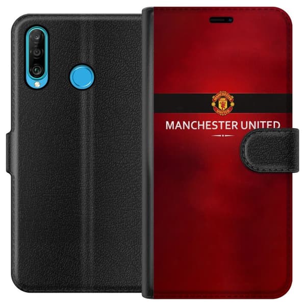 Huawei P30 lite Tegnebogsetui Manchester United