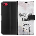 Miniatyrbilde 1 av 3: Apple iPhone SE (2020) Lommeboketui Llama Marble
