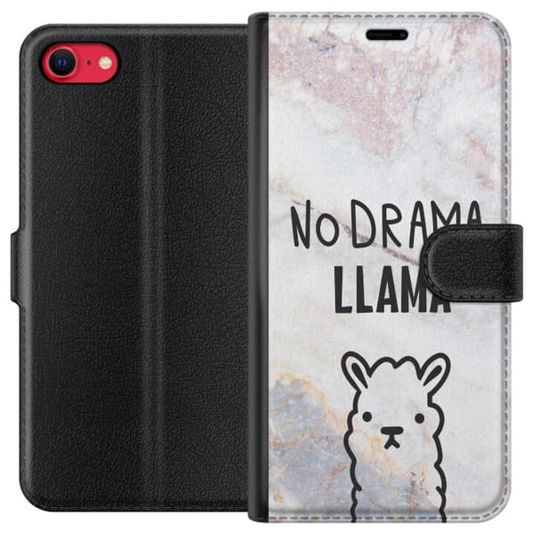 Apple iPhone SE (2020) Lommeboketui Llama Marble