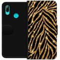 Miniatyrbillede 1 af 3: Huawei P smart 2019 Tegnebogsetui Guld & Glitter