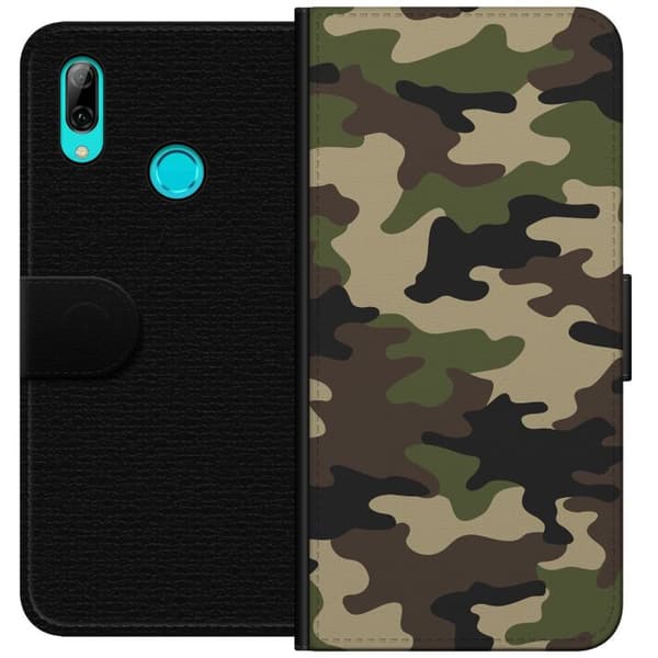 Huawei P smart 2019 Lompakkokotelo Sotilaallinen