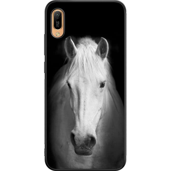 Huawei Y6 2019 Svart Skal Vit Häst
