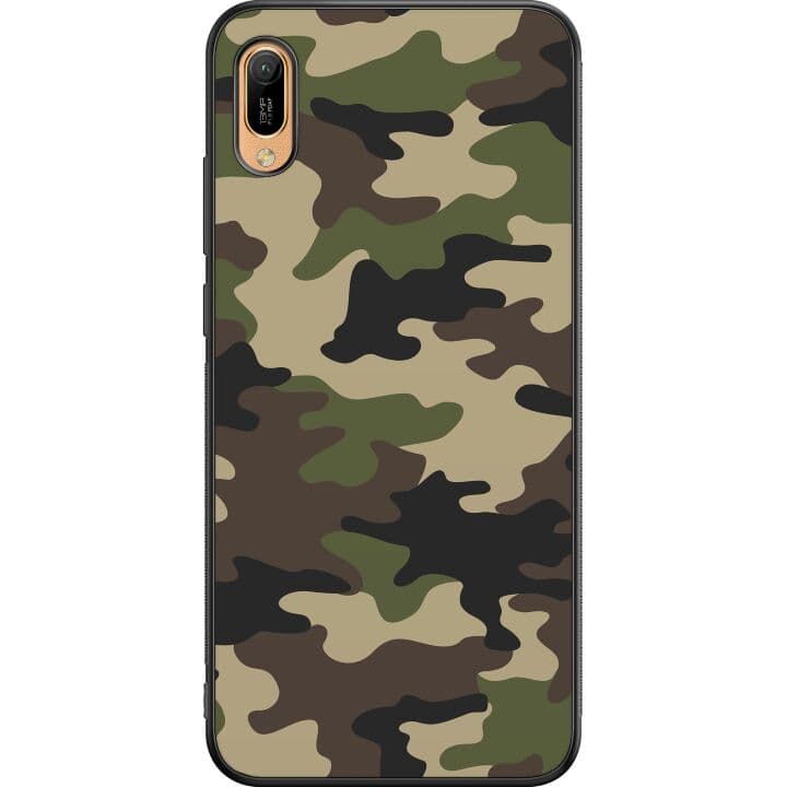 Huawei Y6 (2019) Svart Skal Woodland Camo