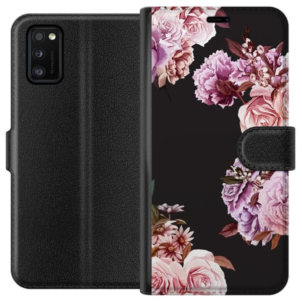 Samsung Galaxy A41 Lompakkokotelo Kukat