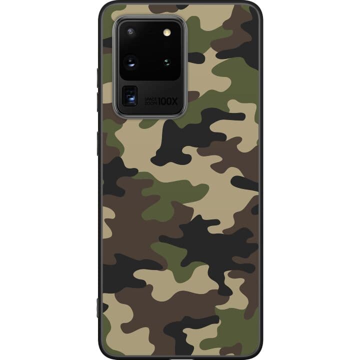 Samsung Galaxy S20 Ultra Svart Skal Woodland Camo