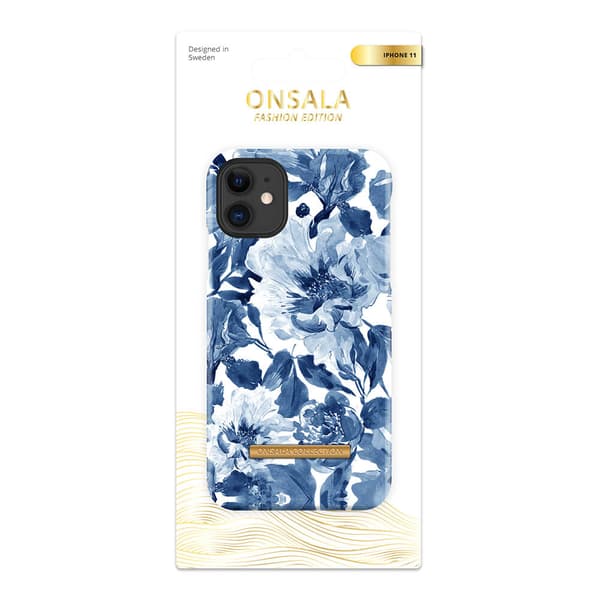 ONSALA COLLECTION Mobil Cover Soft Indigo Peony iPhone 11