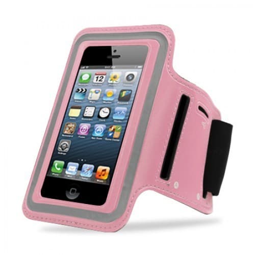 Sportsarmband för att köra iPhone 5 5C SE & iPod Touch V5 V6 - Pink