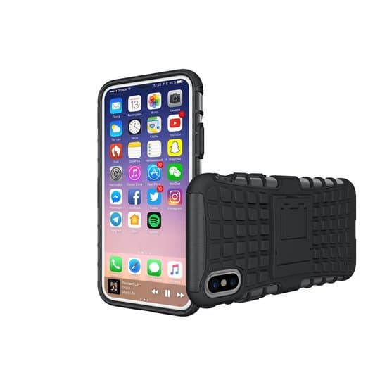 iPhone XS / iPhone X Robust Tough Case Case - Svart
