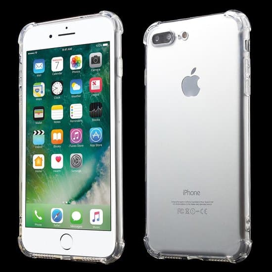 iPhone 7/8 Plus STötfångare Fodral TPU + Akryyli - Läpinäkymä