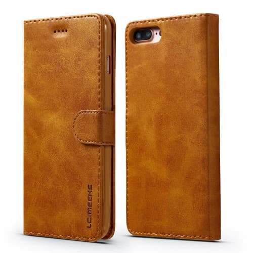 LC.IMEEKE Pung / pung etui til iPhone 8 Plus / iPhone 7 Plus - Brun