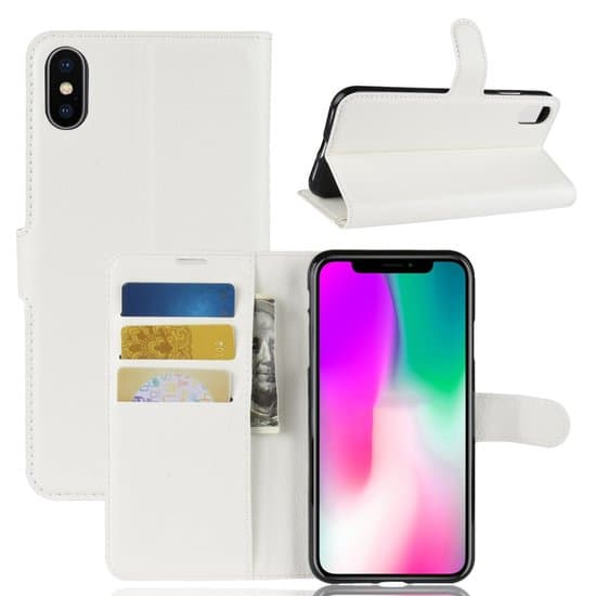 iPhone XR tegnebog / tegnebogssag - Hvid