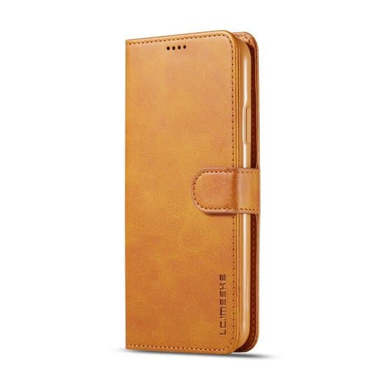LC.IMEEKE Plånboks-/plånboksfodral till iPhone 11 Pro Max - konjak