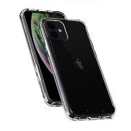 iPhone 12 mini bumper case TPU + akryl - transparent blå