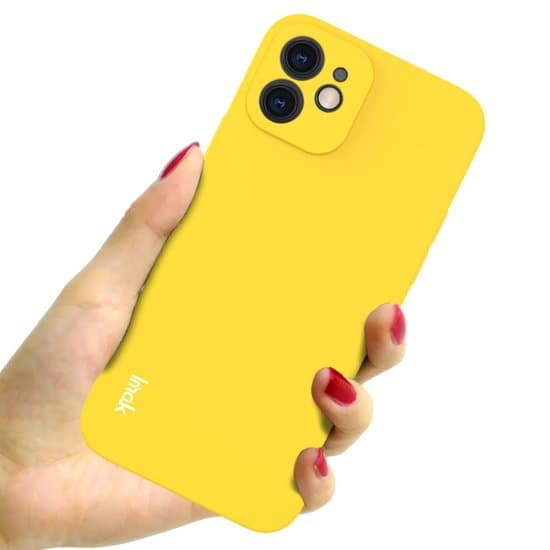 IMAK iPhone 12 TPU-fodral – gult