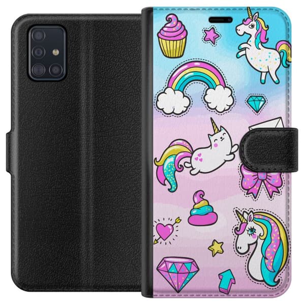 Samsung Galaxy A51 Lommeboketui Unikorn