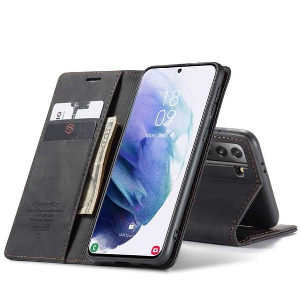 Samsung S21 Plus Exklusivt Elegant Flipfodral CaseMe 3-FACK