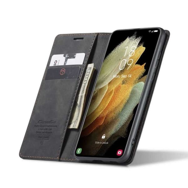 Samsung S21 Ultra Eksklusiv Elegant Flip Case CaseMe 3-RUMMET