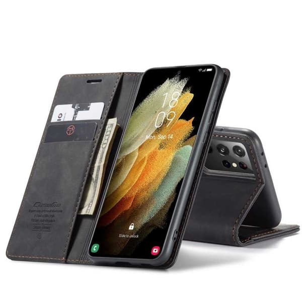 Samsung S21 Ultra Eksklusiv Elegant Flip Case CaseMe 3-RUMMET