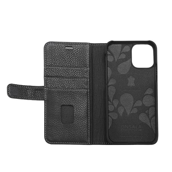 ONSALA COLLECTION Lommebokveske Skinn Svart iPhone 11 Pro Max