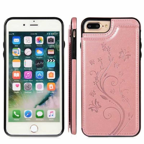 iPhone 7 Plus Shockproof Cover Card Holder 3-SLOT Flippr V2