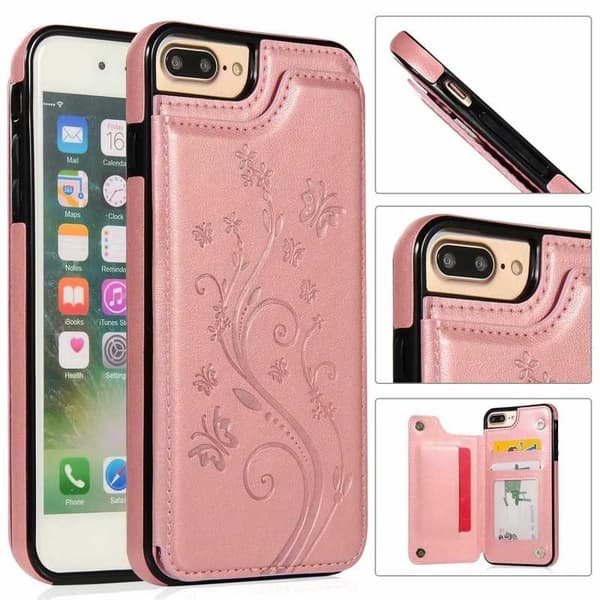 iPhone 7 Plus Shockproof Cover Card Holder 3-SLOT Flippr V2