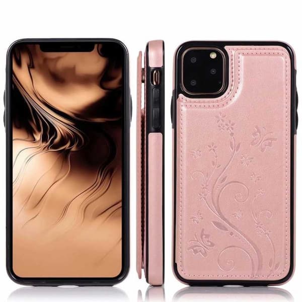 iPhone 11 Pro Iskunkestävä Kotelo Korttiteline 3-POCKET Flippr V2