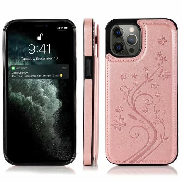 iPhone 12 Pro Max Stöttåligt Skal Korthållare 3-FACK Flippr V2