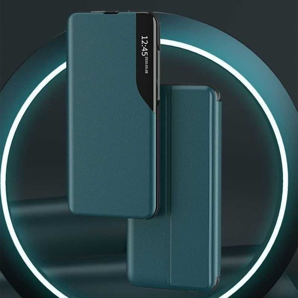 Samsung A02s Stilfuldt Smart View Case - Sort