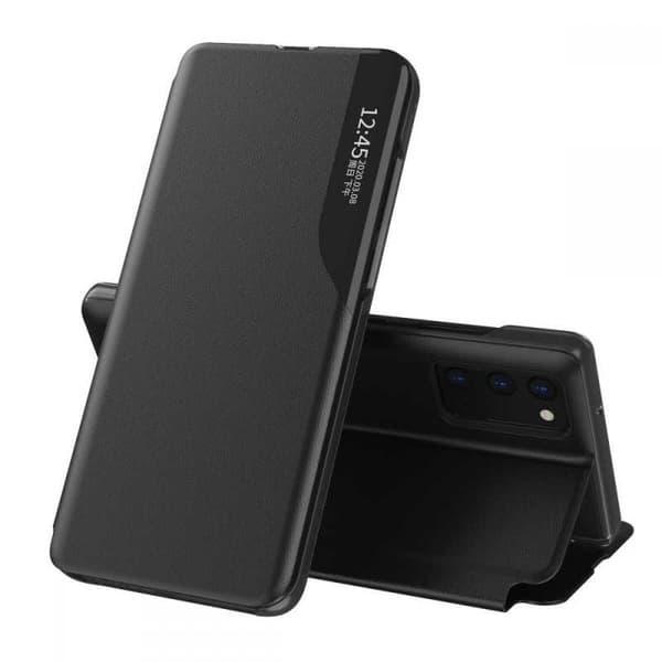 Samsung A02s Stilfuldt Smart View Case - Sort