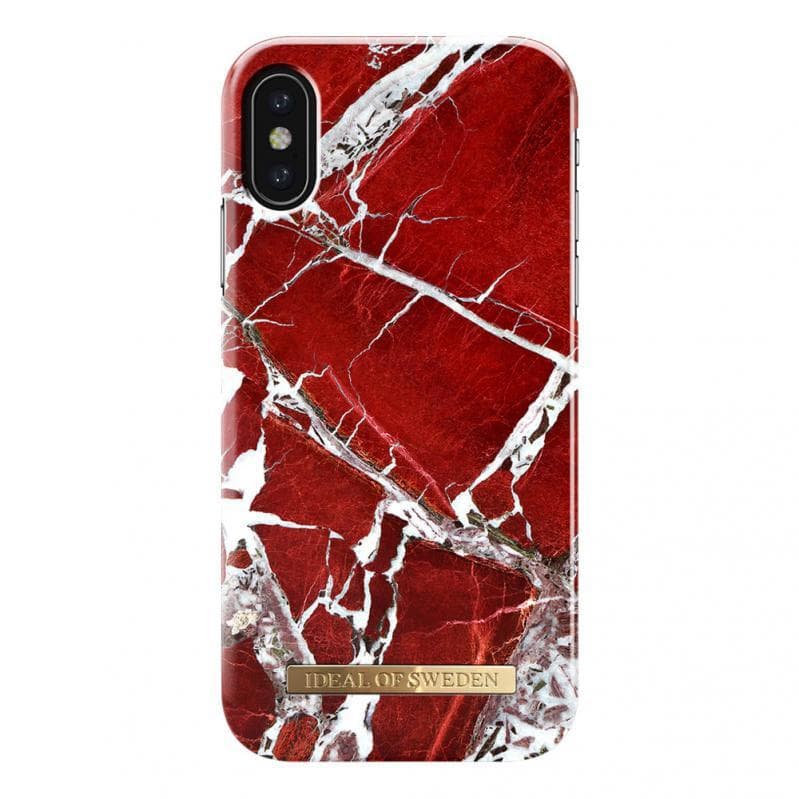 iDeal Fashion Case Scarlet Red Marble iPhone X