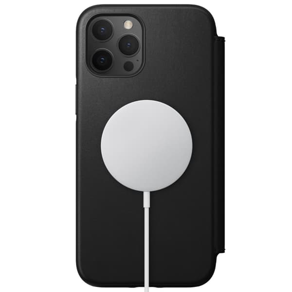 NOMAD iPhone 12 Pro Max Fodral Rugged Folio MagSafe Svart