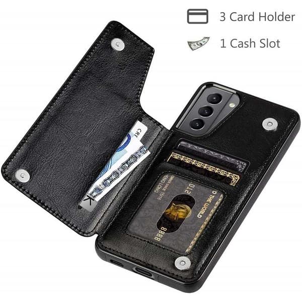 Samsung S21 Plus Shockproof Cover Card Holder 3-SLOT Flippr