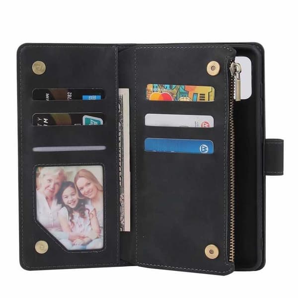 Samsung A21s multifunktionelt pung etui Lynlås 8-rum