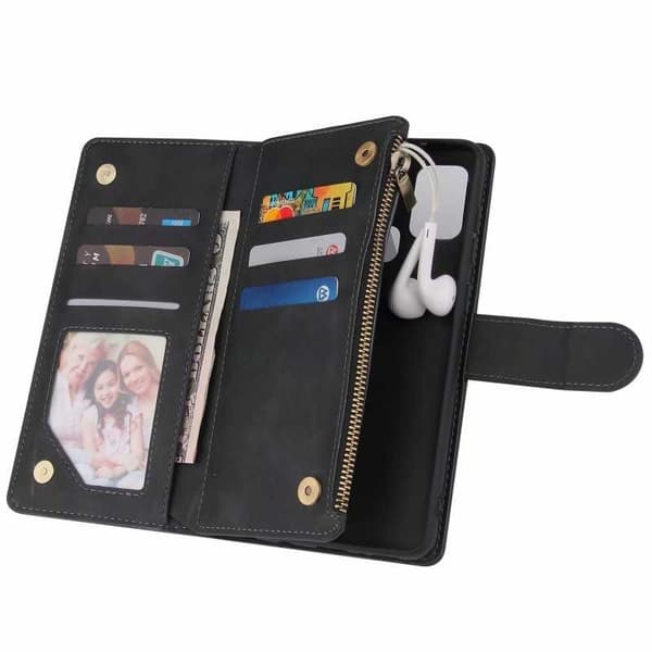 Samsung A21s multifunktionelt pung etui Lynlås 8-rum