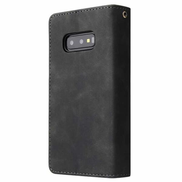 Samsung S10e monitoiminen lompakkokotelo, vetoketjullinen 8 taskua