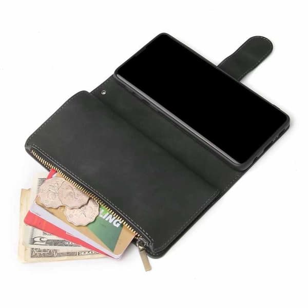Samsung S10 multifunktionelt pung etui Lynlås 8-rum