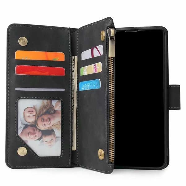 Samsung S10 multifunktionelt pung etui Lynlås 8-rum