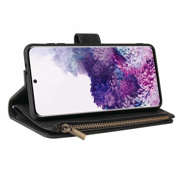 Samsung S21 Plus Multifunktionellt Plånboksfodral Zipper 8-Fack