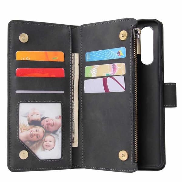 Huawei P30 Pro multifunktionelt pung etui Lynlås 8-rum