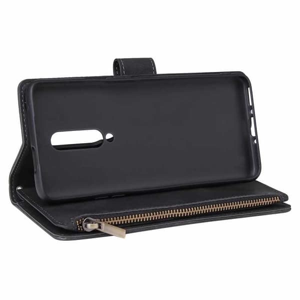 OnePlus 7 Pro Multifunktionellt Plånboksfodral Zipper 8-Fack