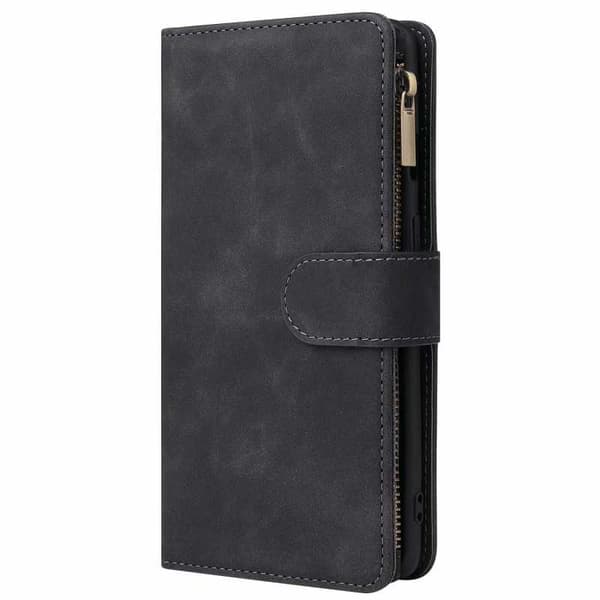 OnePlus 7T multifunktionelt pung etui Lynlås 8-rum
