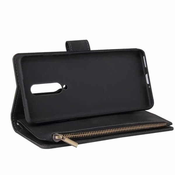OnePlus 8 multifunktionelt pung etui Lynlås 8-rum