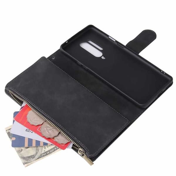 OnePlus 8 Pro Multifunktionellt Plånboksfodral Zipper 8-Fack