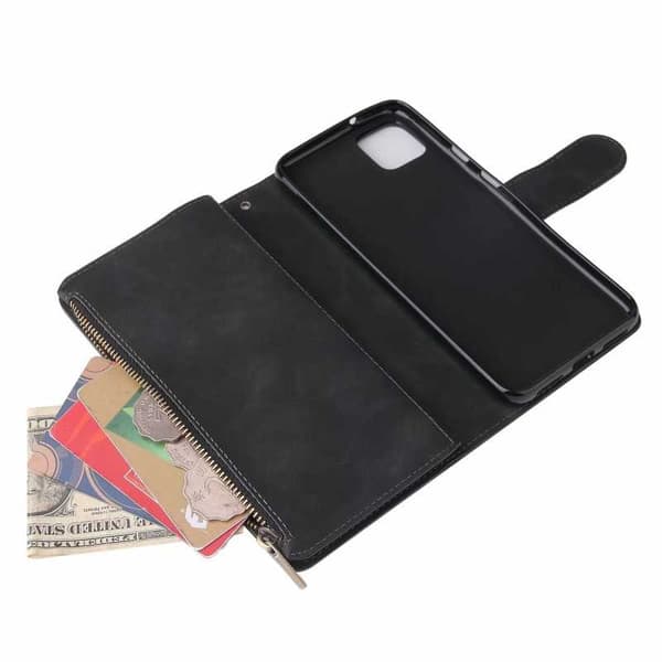 Google Pixel 4 multifunktionelt pung etui Lynlås 8-rum