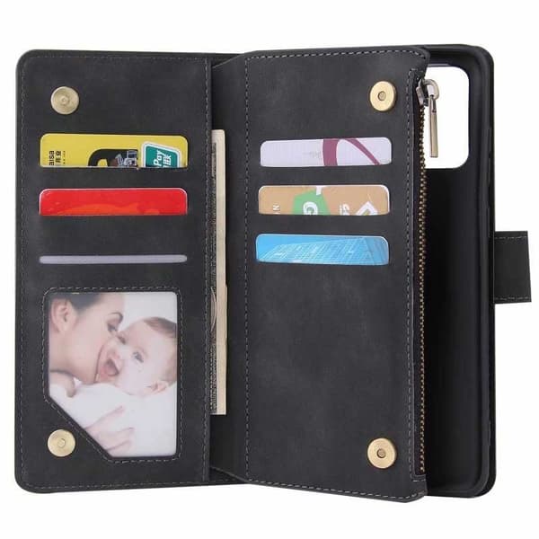 Samsung S20 Multifunktionellt Plånboksfodral Zipper 8-Fack