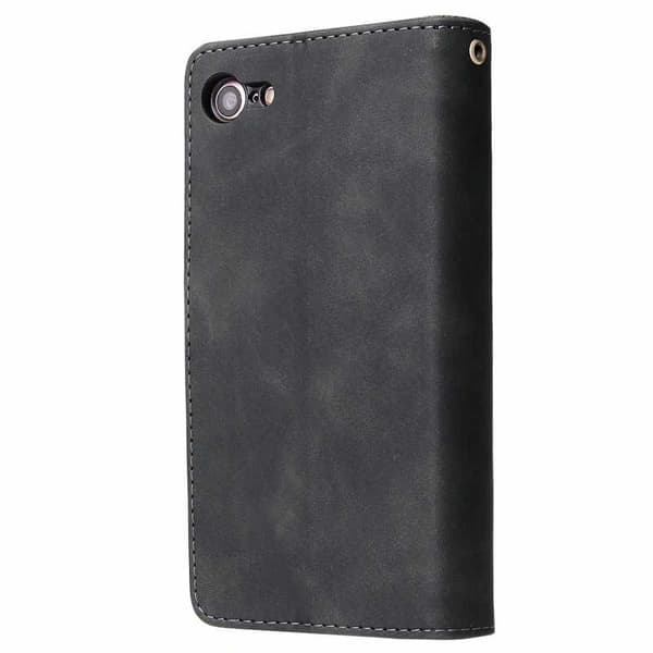 iPhone 7/8/SE (2020) Multifunktionellt Plånboksfodral Zipper 8-Fack