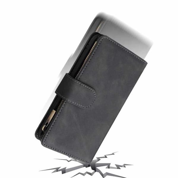 iPhone XS Max Multifunktionellt Plånboksfodral Zipper 8-Fack