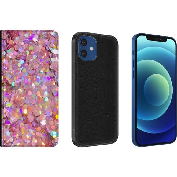 Apple iPhone 12 Plånboksfodral Glitter
