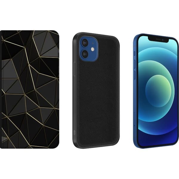 Apple iPhone 12  Tegnebogsetui Midnat